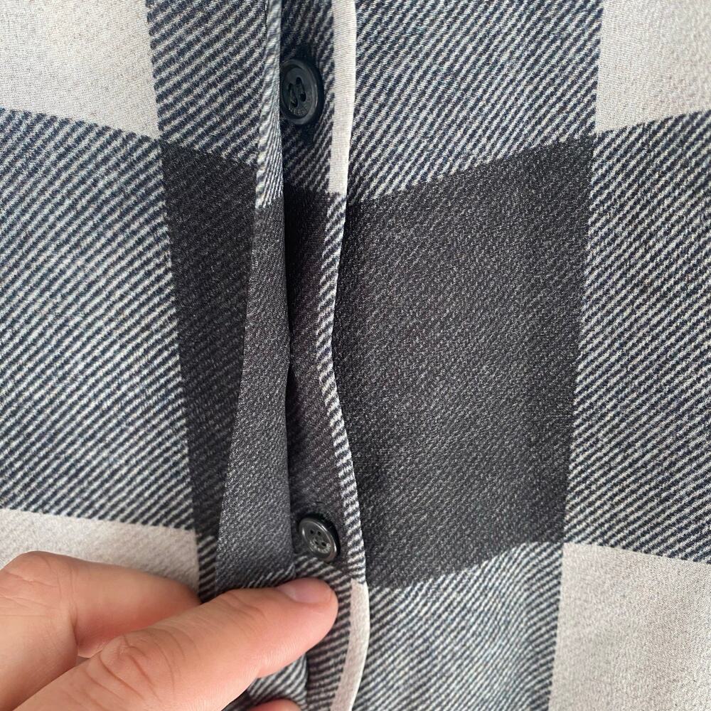 Weekend Max Mara Black and White Checkered Blouse - Picture 4 of 8
